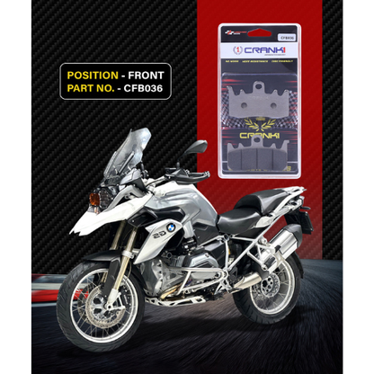 Crank1 Carbon Brake Pads for BMW R1200 GS LC (2017-2019)