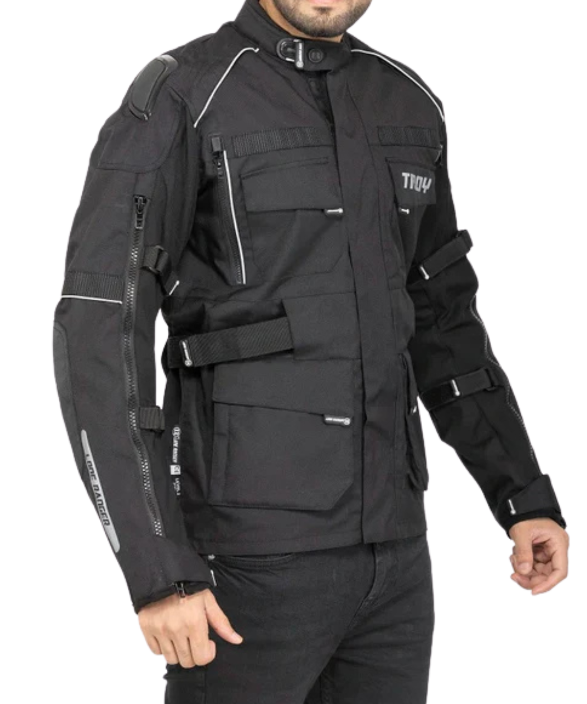 Lone Ranger Troy Touring Riding Jacket - Black - Lone Ranger