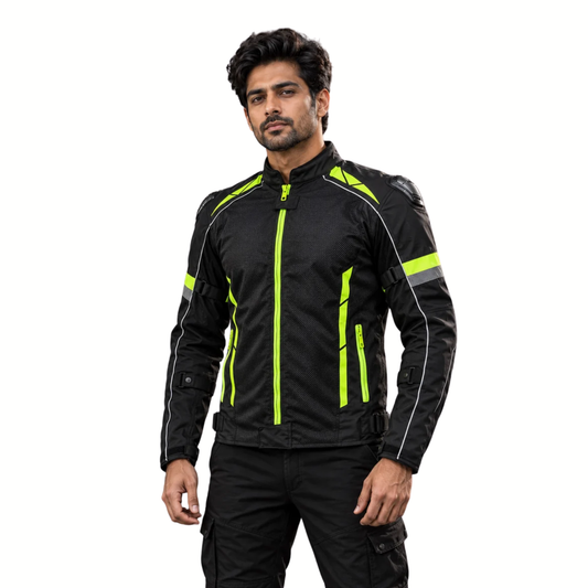 Lone Ranger Addon Pro Riding Jacket - Black Neon Green