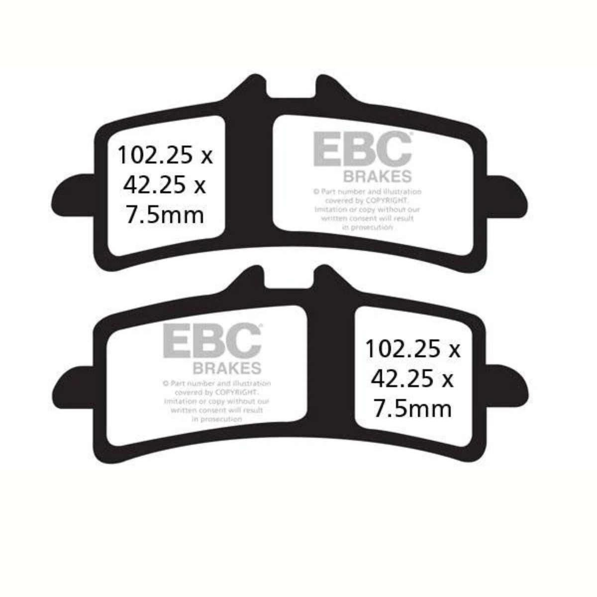 EBC Suzuki GSX-S 1000 (2018-2020) Fully Sintered Brake Pads