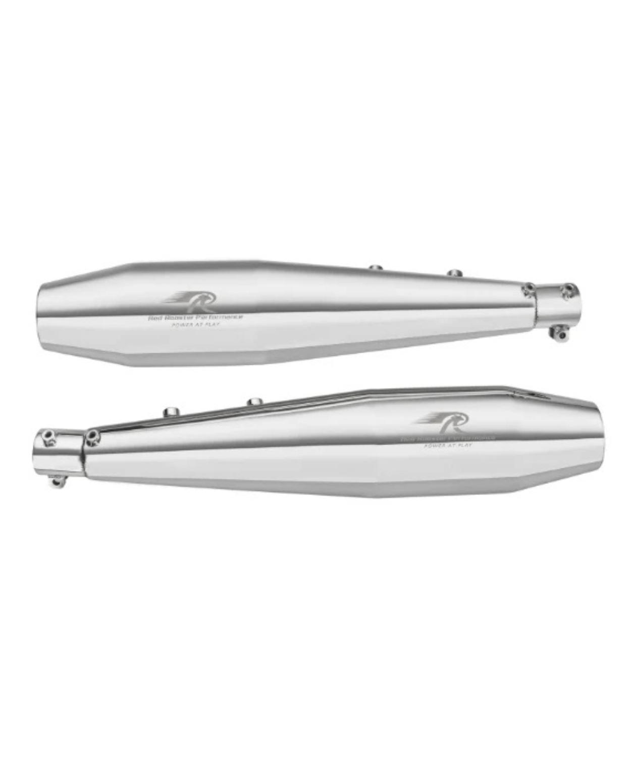 Red Rooster Performance Stellar Exhaust For Royal Enfield Interceptor 650 / GT 650 - Silver Polish