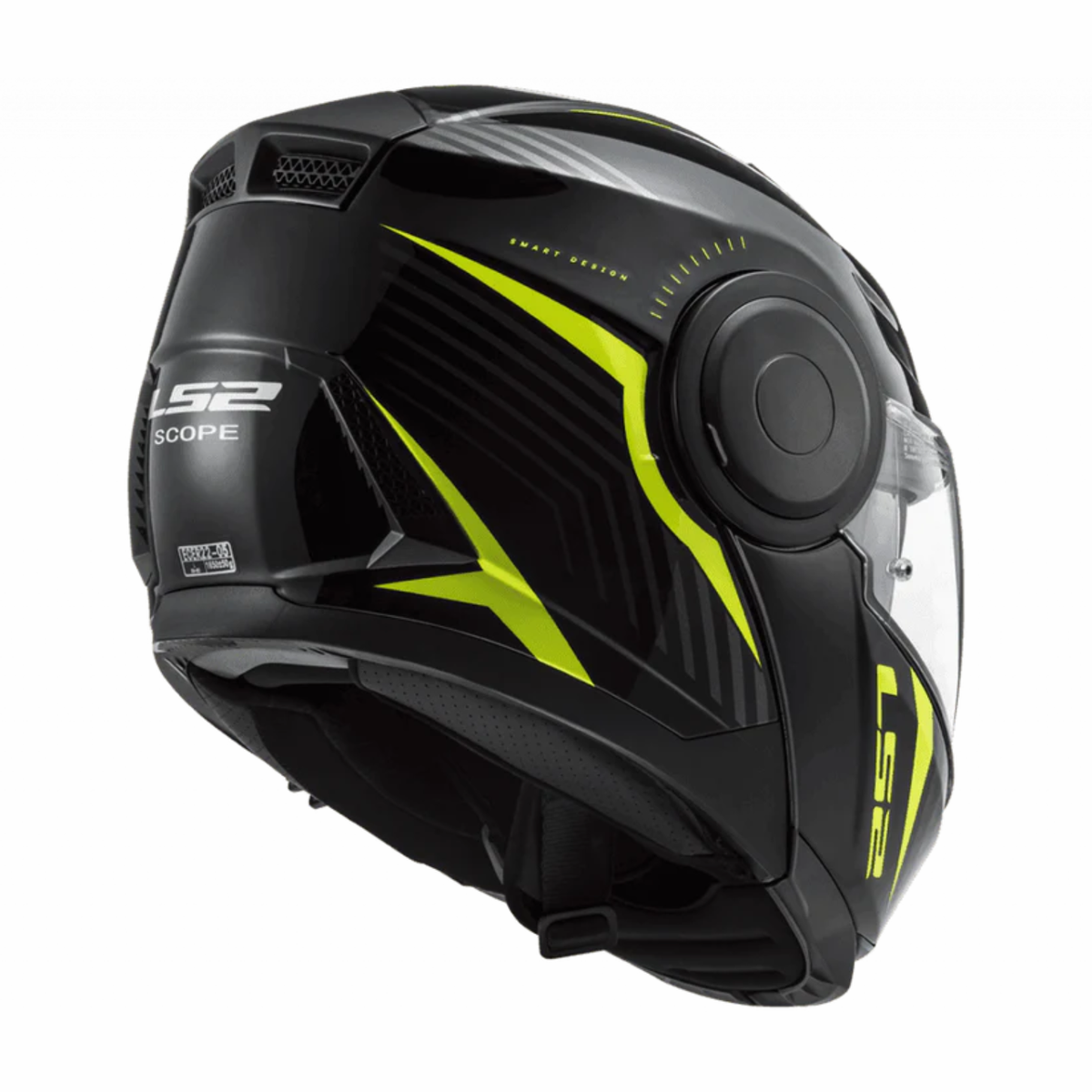 LS2 FF902 Scope Skid Black H-Viz Yellow Helmet - LS2