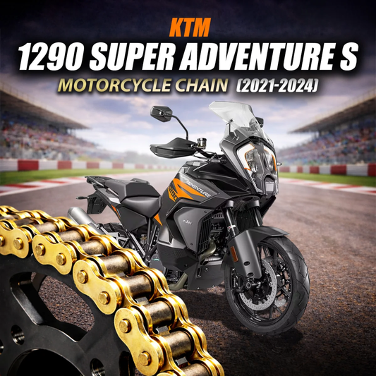 Crank1 KTM 1290 Super Adventure S (2021-2024) 525 Pitch ZVM-X 118L Chain - Gold