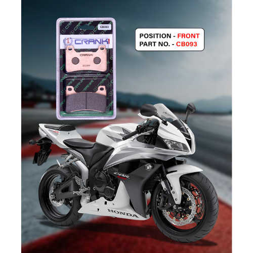 Crank1 Fully Sintered H2 Series Brake Pads for Honda CBR600RR