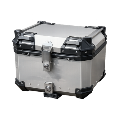 Moto Arch Stainless Steel 45L Top Box - Silver