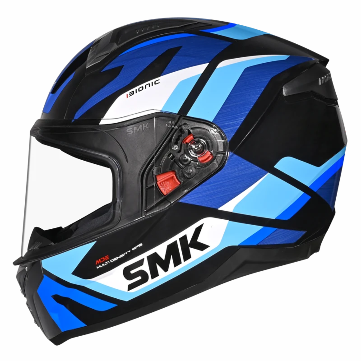 SMK Bionic Adult Kore GL251 Helmet - Gloss Black Blue - SMK