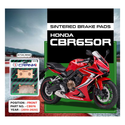 Crank1 Fully Sintered H2 Series Brake Pads for Honda CBR 650R