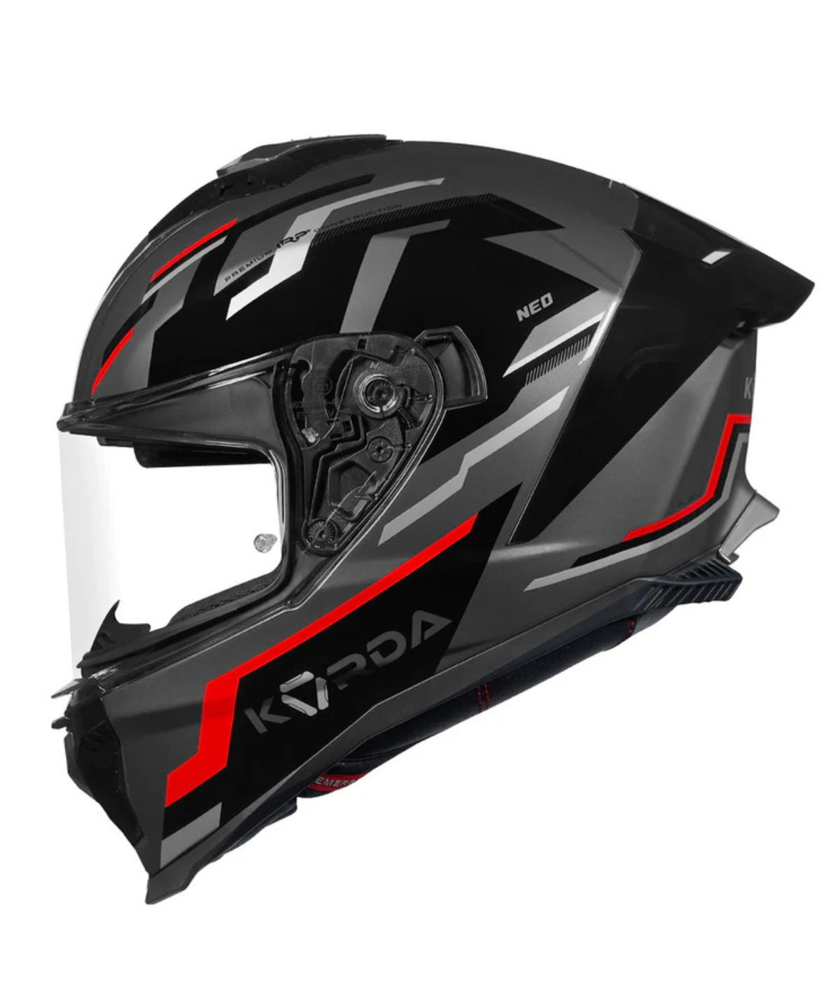 Korda Neo Fugeo Helmet - Gloss Black Red - Korda