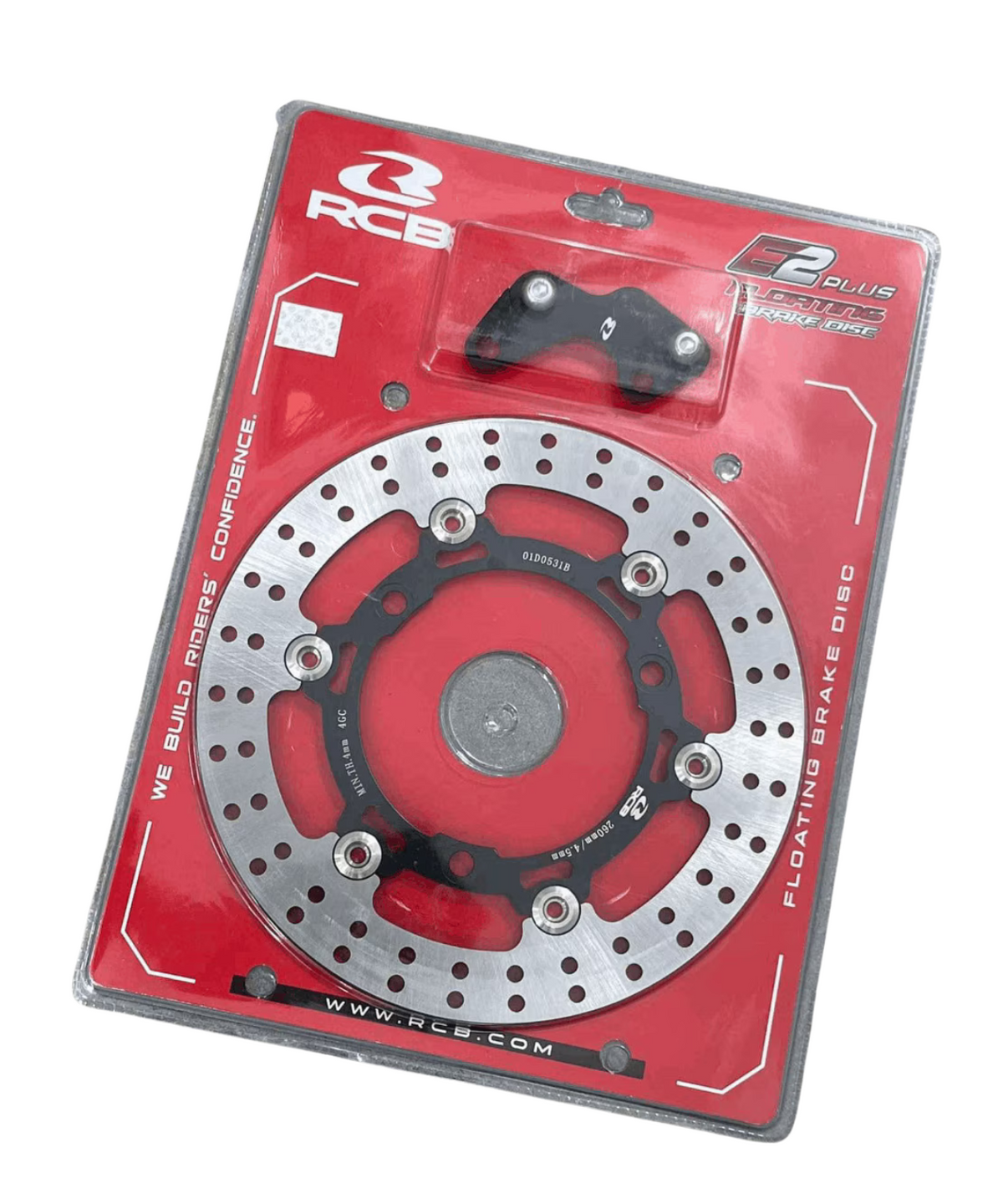 RCB Steel Floating Brake Disc E2+ Series Aerox 260MM wth Bracket Black - 01D0531B - RCB