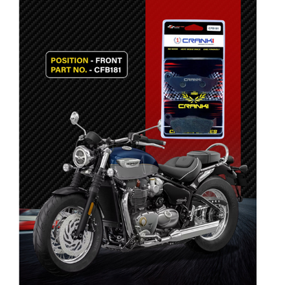 Crank1 Carbon Brake Pads for Triumph Speedmaster 1200 (2018 Onwards)