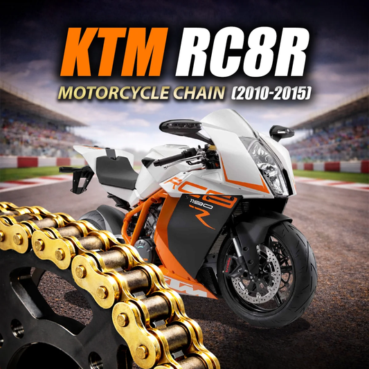 Crank1 KTM RC8R (2010-2015) 525 Pitch ZVM-X 118L Chain - Gold