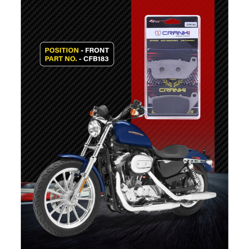 Crank1 Carbon Brake Pads for Harley Davidson Sportster Low (2011 - 2013)