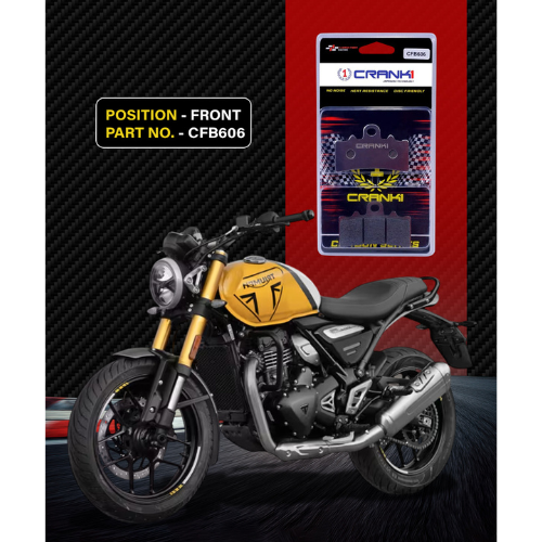 Crank1 Carbon Brake Pads for Triumph Speed 400