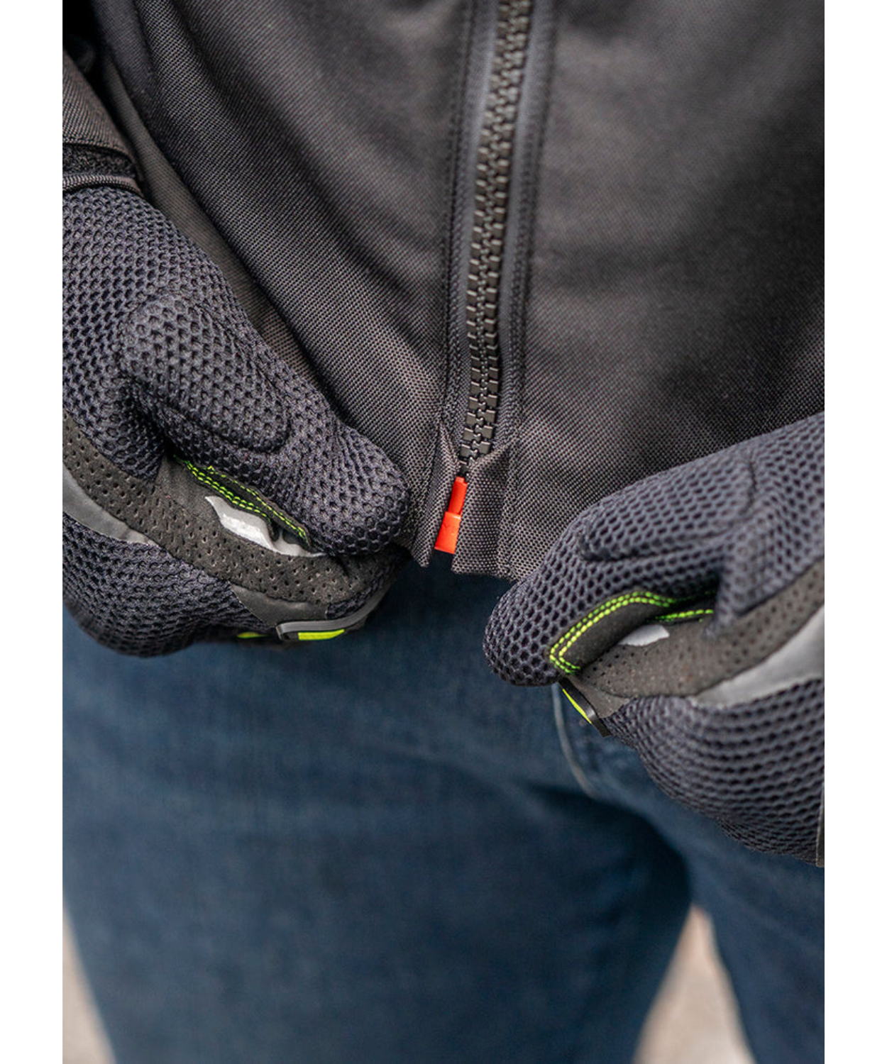LS2 Zoom Man Riding Jacket - Black Red