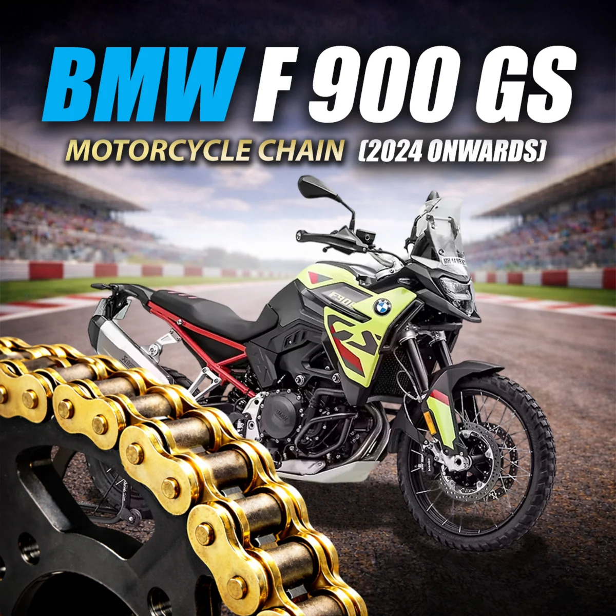 Crank1 BMW F 900 GS (2024 Onwards) 525 Pitch ZVM-X 122L Chain - Gold - Crank 1