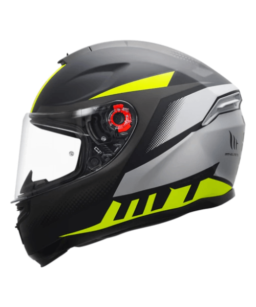 MT Hummer Brick Helmet - Matt Fluorescent Yellow