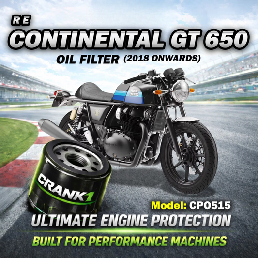 Crank1 Royal Enfield Continental GT 650 (2018 Onwards) Performance Oil Filters - CPO-515