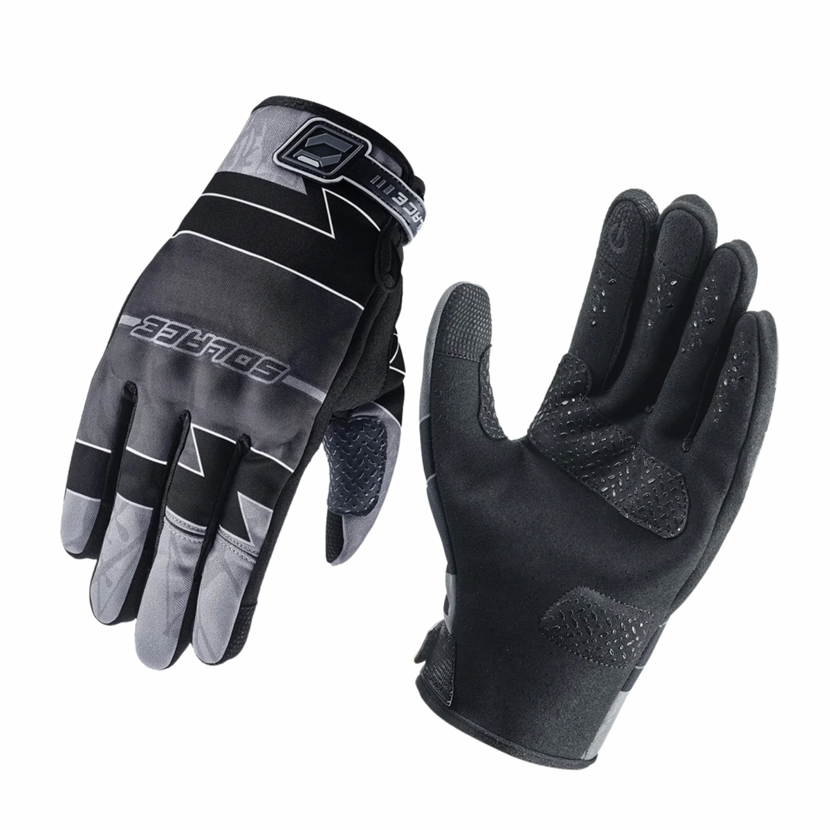 Solace Octane Off Road Gloves - Black Grey