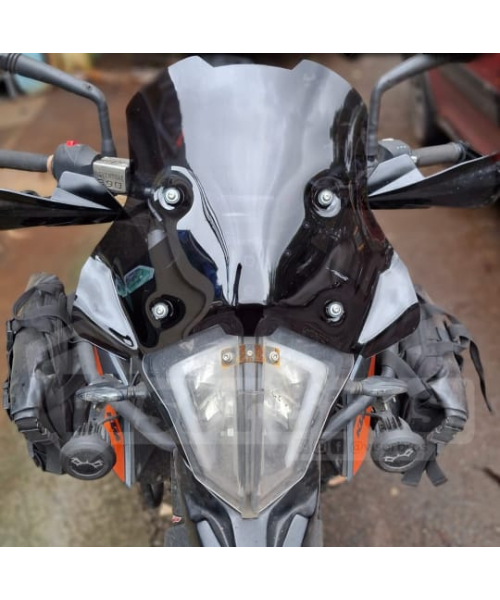 VisorBros Airflow Windscreen for the KTM Adventure 390/250/X - Dark Smoke