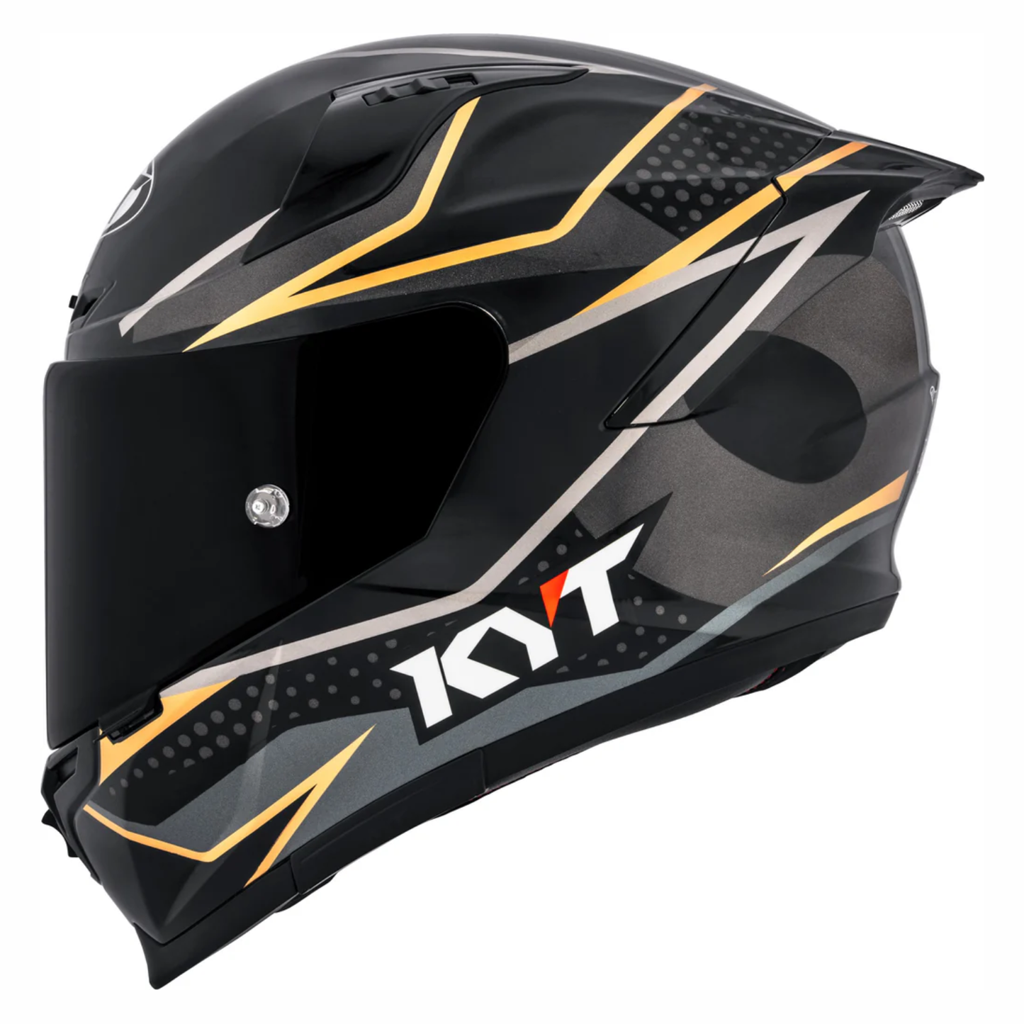 KYT Striker SV Davo Helmet - Gloss Black Gold