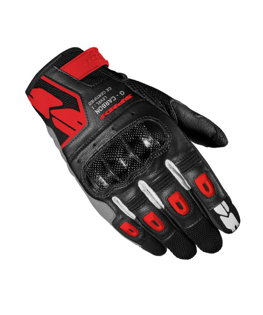 Spidi G Carbon Riding Gloves - Blake Red