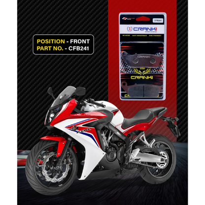 Crank1 Carbon Brake Pads for Honda CBR 650F (2014-2018)