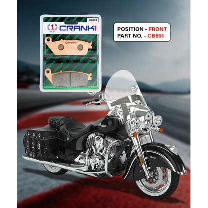 Crank1 Sintered Brake Pads For Indian Chief Vintage (2014 Onwards)