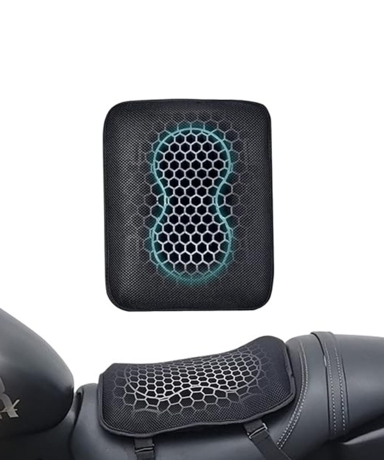 Moto Arch Breathable Honeycomb Seat Cushion for Pillion