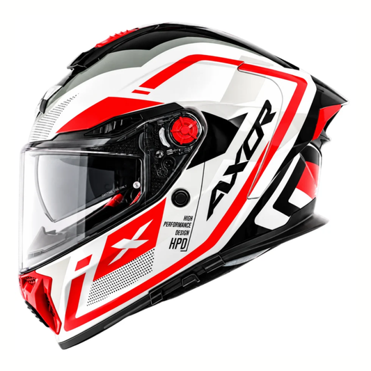 Axor Agera Starry Helmet - Gloss White Red