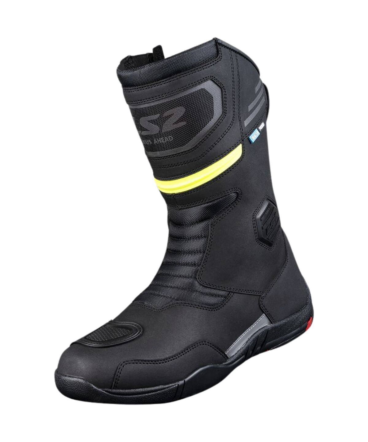 LS2 Goby WP Man Riding Boot - Black Hi Viz Yellow - LS2
