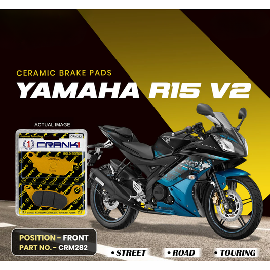 Crank1 Ceramic Brake Pads for Yamaha R15 V2