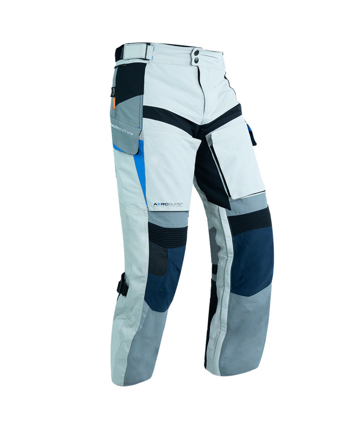 Rynox Stealth Evo 4 Riding Pants - Arctic Blue - Rynox