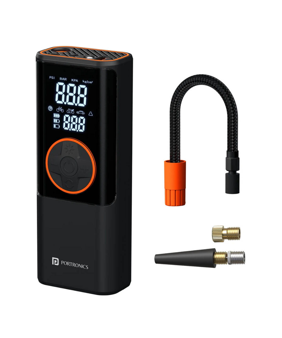 Portronics Vayu 4.0 Portable Tyre Inflator - Portronics
