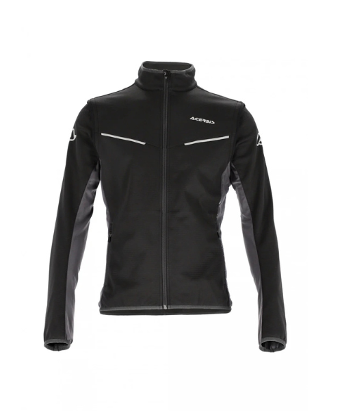 Acerbis Softshell Track Jacket - Black Grey