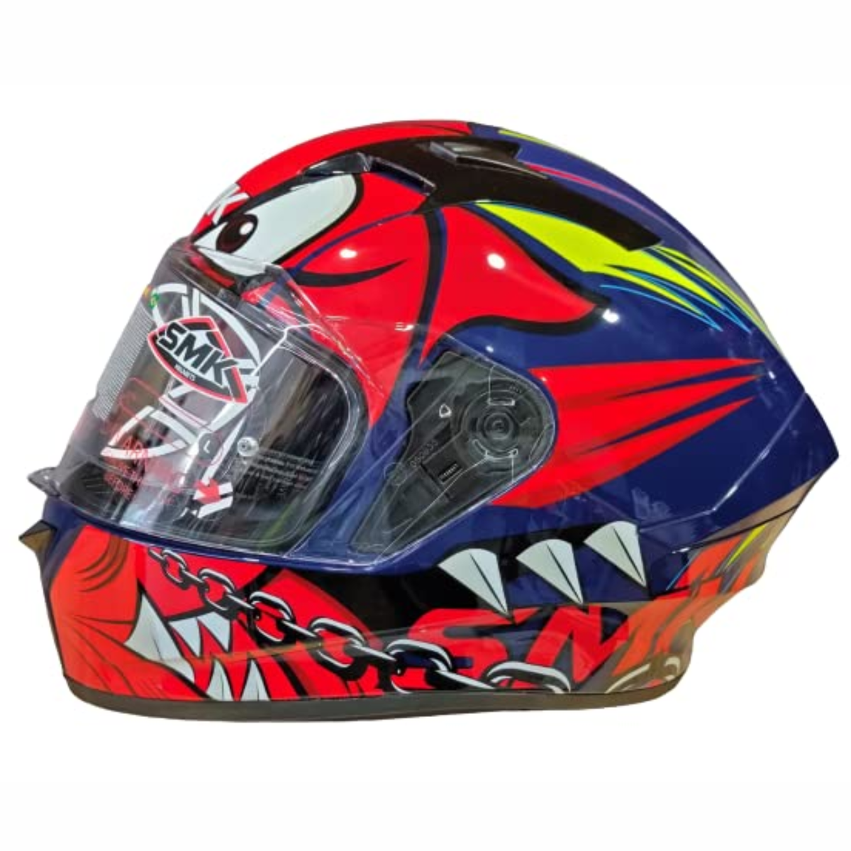 SMK Stellar Monster GL531 Red Blue Helmet - SMK