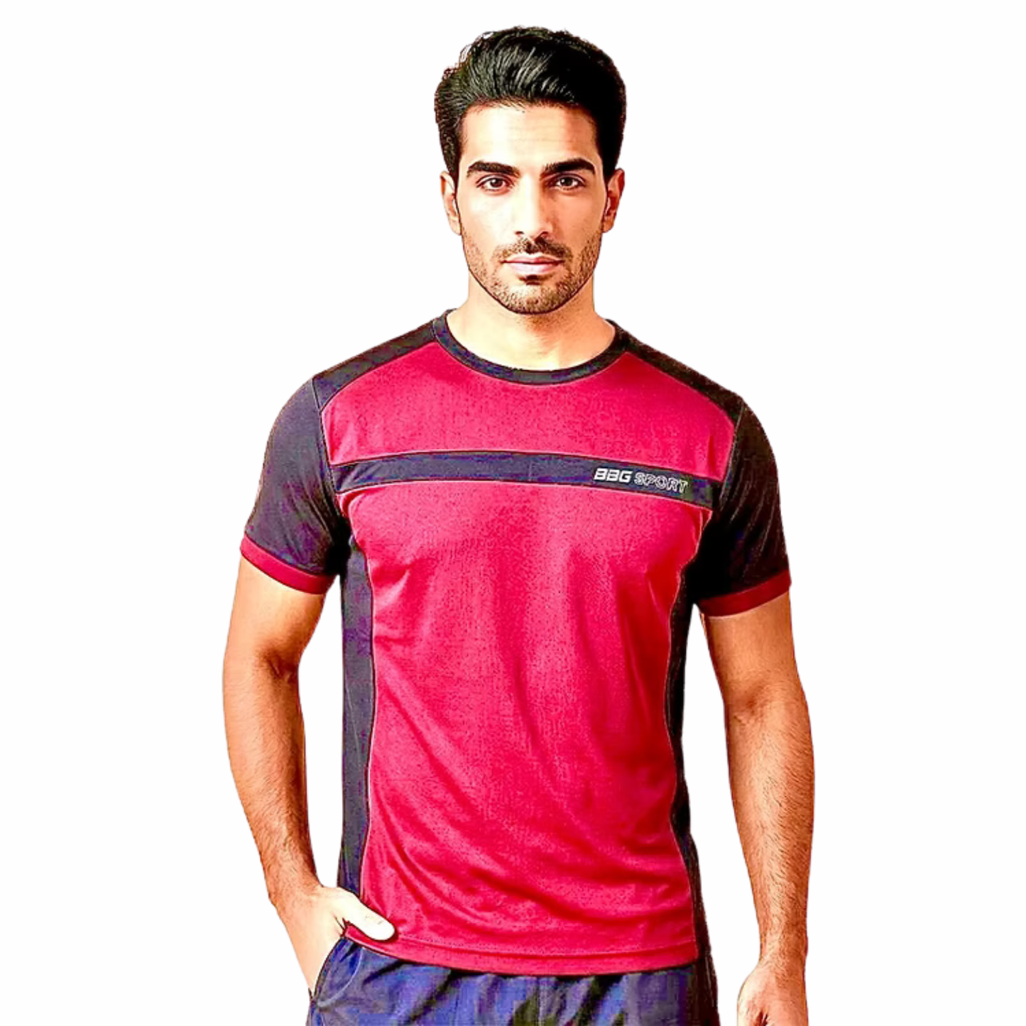 BBG Premium Sports Casual Wear Tshirt - Maroon