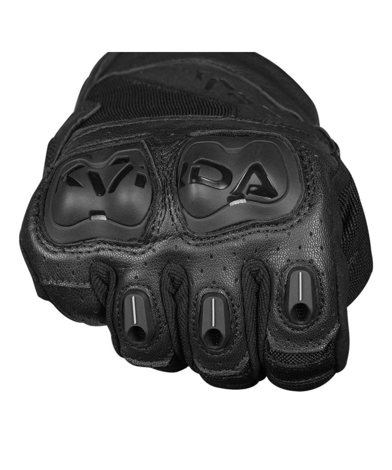 Korda Hybrid Riding Gloves with D3O - Black Red