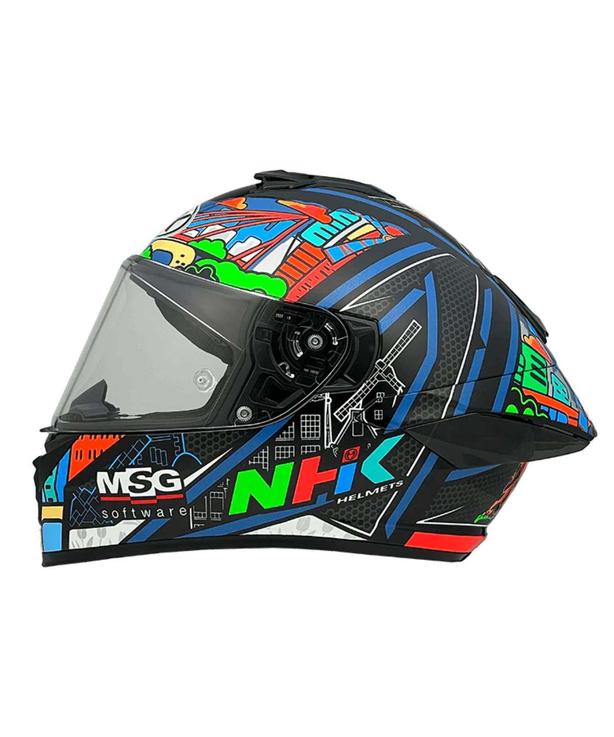 NHK K5R BO Bendsneyder #6 Helmet - Gloss Black - NHK
