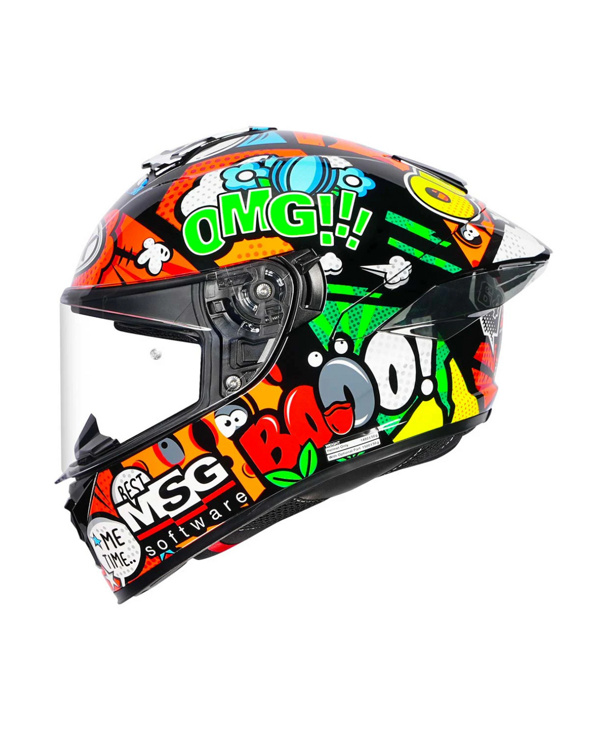 NHK K5R Bo Ben Helmet - Green Orange - NHK