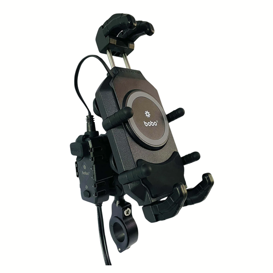 BOBO BM18H Pro Bike Handlebar Anti-Vibration with Fast 15W Wireless Charger & USB-C Charging Module - BOBO