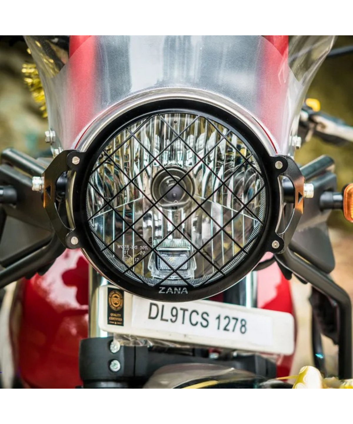 Zana Royal Enfield Himalayan BS6 (2021) / (2016-2020)Headlight Grill Black SS Type-0 - ZI-8136 - Zana