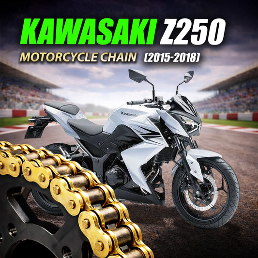 Crank1 Kawasaki Z250 (2015-2018) 520 Pitch ZVM-X 106L Chain - Gold