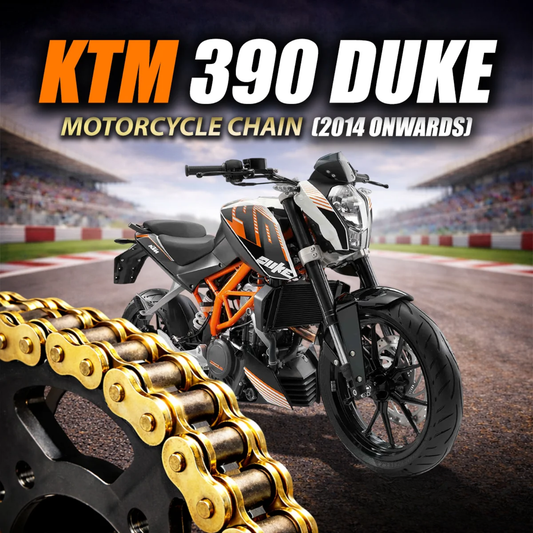 Crank1 KTM 390 Duke (2014 Onwards) 520 Pitch ZVM-X 112L Chain - Gold