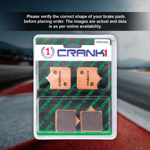 Crank1 Fully Sintered H2 Series Brake Pads for Triumph Speed Triple