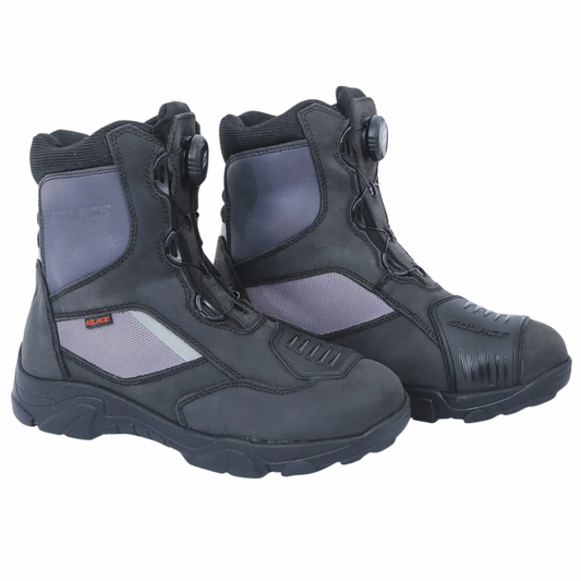 Solace Sparknit Moto Riding Boot - Black