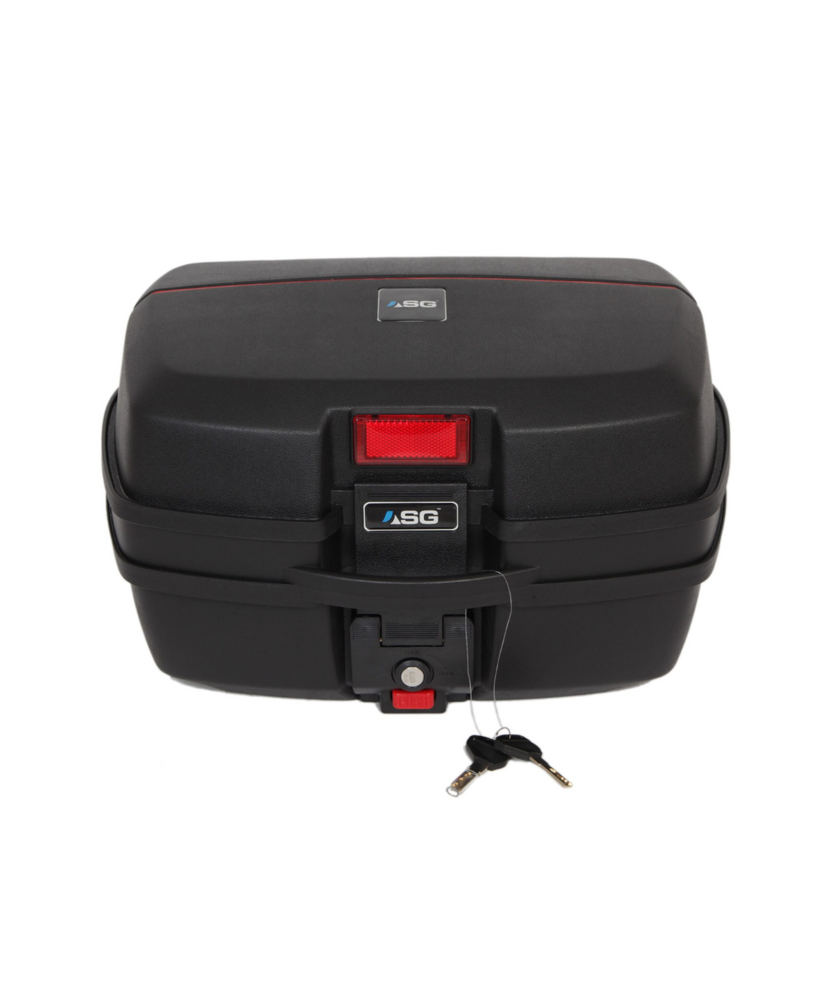 ASG 32 Liters Top Box - Black Red - ASG
