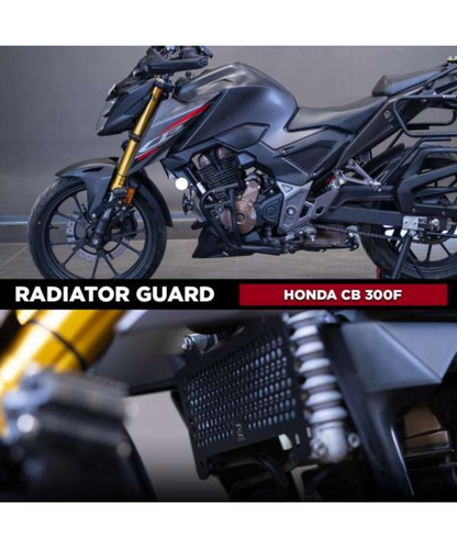 Zana Radiator Guard Honeycomb Black for Honda CB300F - ZI-8279