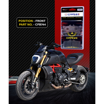 Crank1 Carbon Brake Pads for Ducati Diavel 1260/S