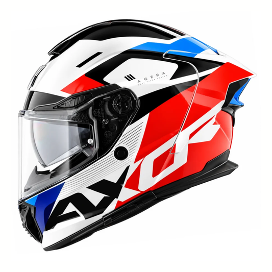 Axor Agera Rush Helmet - Gloss White Red