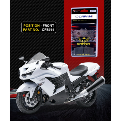 Crank1 Carbon Brake Pads for Kawasaki Ninja ZX-14R